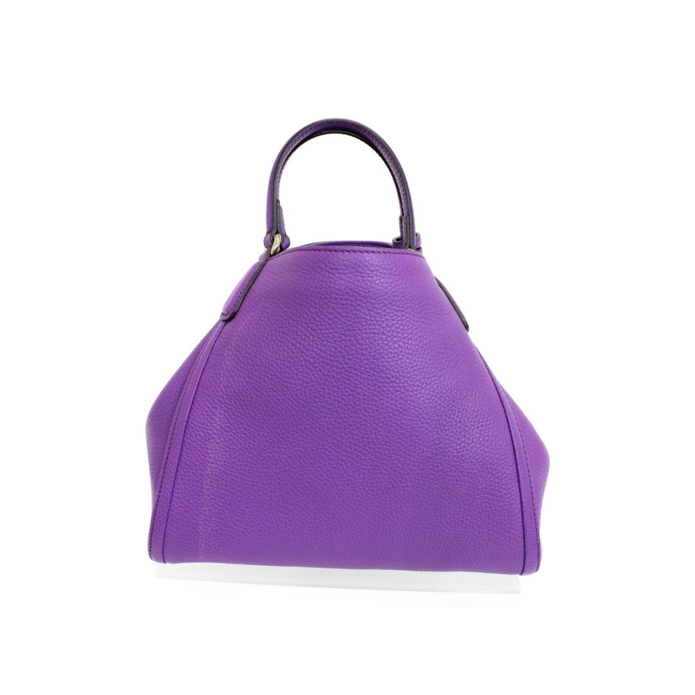 Gucci Shoulder Soho Leather Bag Line Handbag Purple